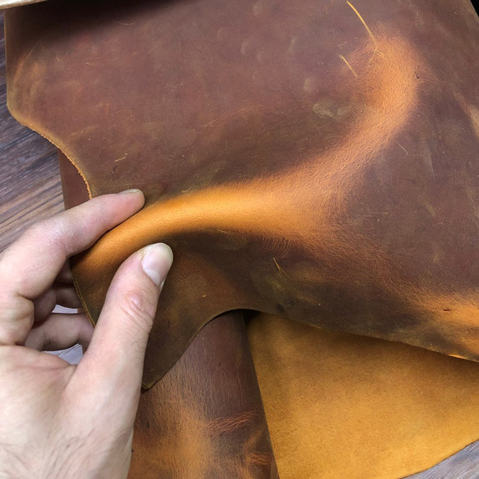 cow pullup leather 1